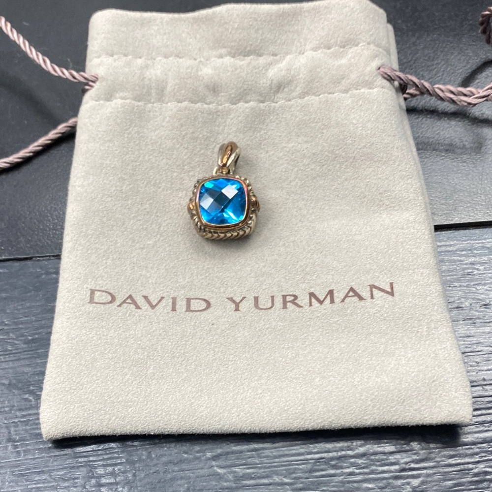David Yurman Blue and Gold Pendant